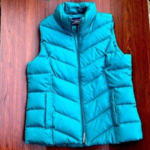 Teal colored Lands end vest… perfect for the fall season